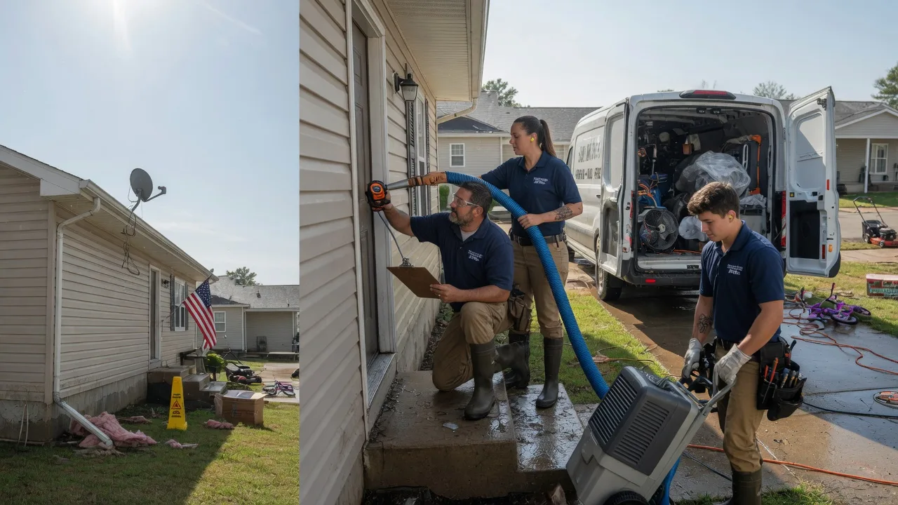 Ceiling Water Damage Restoration in New London, TX near me